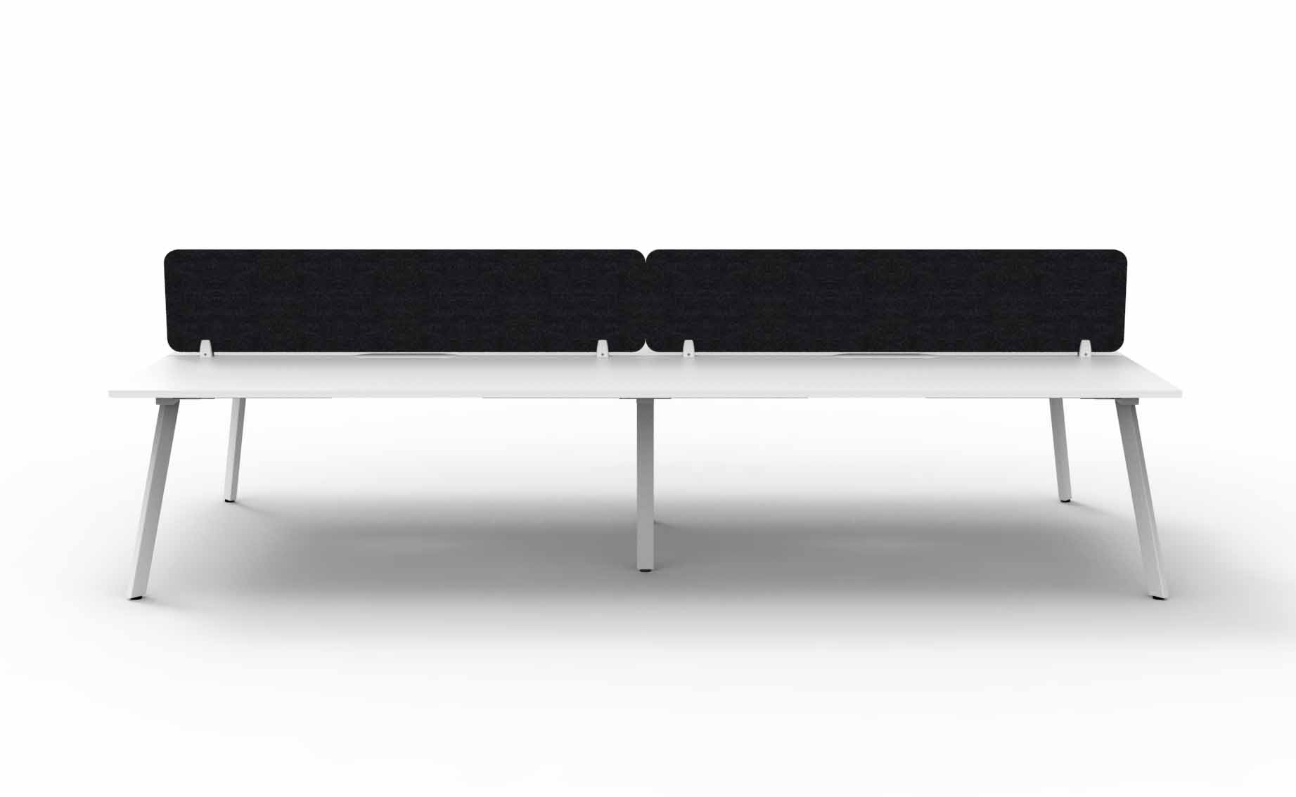 Eternity 4 Person Double Sided Workstation - with Eco Screen
